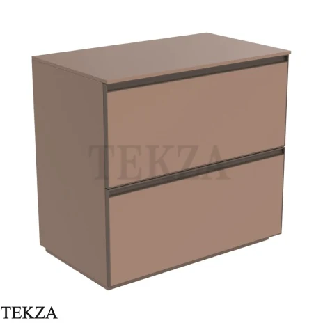 Flaminia Cubika тумба под раковину напольная 85×50×78,5 см, 2 ящика, розовый Cipria матовый
