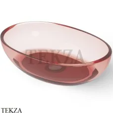 Dea Design Washbasins Раковина настольная овальная Glasstech DD9077 600 R5, Pomegranate R5 Dea Design Washbasins Раковина настольная овальная Glasstech DD9077 600 R5, Pomegranate R5