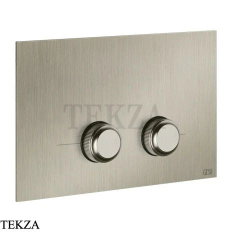 Gessi VENTI20 Клавиша смыва для инсталляции SANIT, Villeroy&Boch 54659-149, Finox Brushed Nickel
