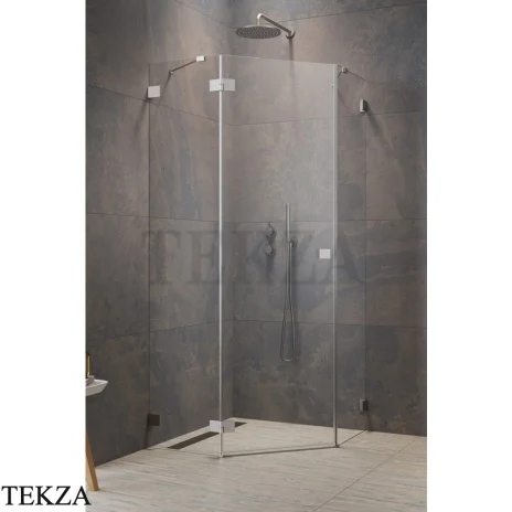 Radaway Essenza Pro PTJ Душевая дверь 63,8 см, правая, 10100000-91-01R, брашированный никель