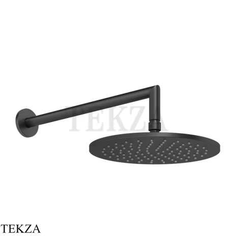 Gessi ANELLO Верхняя лейка с кронштейном D25 см 63348-299, Black XL
