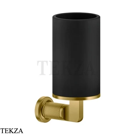 Gessi INCISO accessories Стакан настенный для зубных щеток, черный 58508-716, Gold Brushed PVD