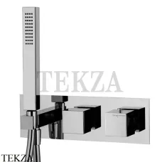 FIMA Carlo Frattini FIT Термостат на 2 потока, с гарнитуром, F3989WX3CR, хром глянец