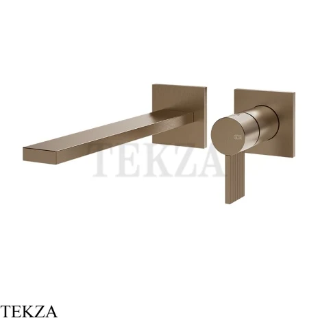 Gessi Inverso RIGATO Смеситель для раковины, внешняя часть 73588-761, Coffee Bronze Brushed PVD