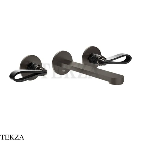 Gessi Pelle Laccetto Смеситель для раковины, внешняя часть, 78490-440, Nero/Black Metal Br. PVD