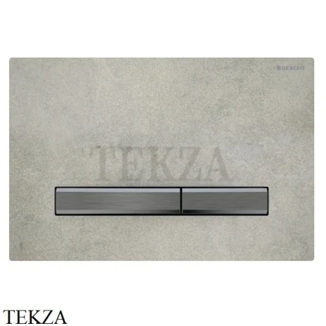 Geberit Sigma50 Клавиша смыва керамика 115.671.JV.2, под бетон-хром черный