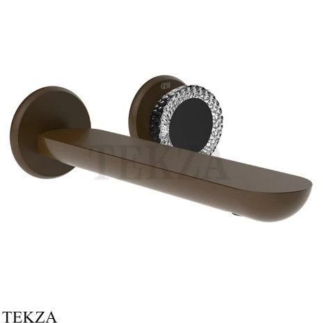 Gessi Perle Смеситель для раковины, внешняя часть 74788-845, бронза Dark Brush