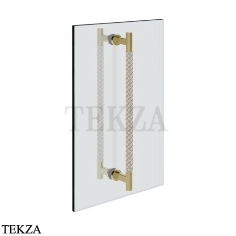 Gessi Pelle Tresse Полотенцедержатель для крепления на стекло, 60 см 78733-435, Crème/ Brass Br. PVD