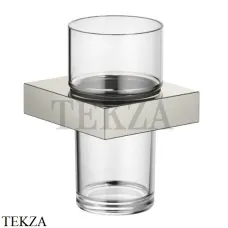 Dornbracht Стакан подвесной с держателем, хрусталь 83400780-08, платина глянец Dornbracht Стакан подвесной с держателем, хрусталь 83400780-08, платина глянец