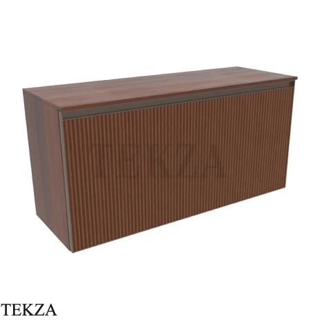 Flaminia Cubika тумба под раковину подвесная 105×37×50 см, 1 ящик и внутренний ящик, орех Noce Greca