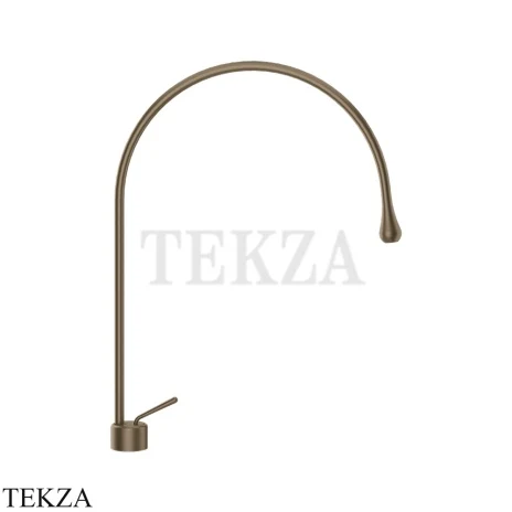Gessi Goccia Смеситель для раковины высокий, без сливного гарнитура 33603-761, Coffee Bronze Br. PVD