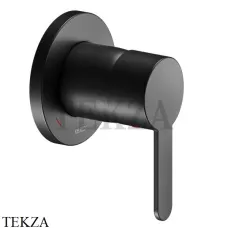 Keuco IXMO FLAT Смеситель для душа однорычажный, круг, внешняя часть 59551370301, черный