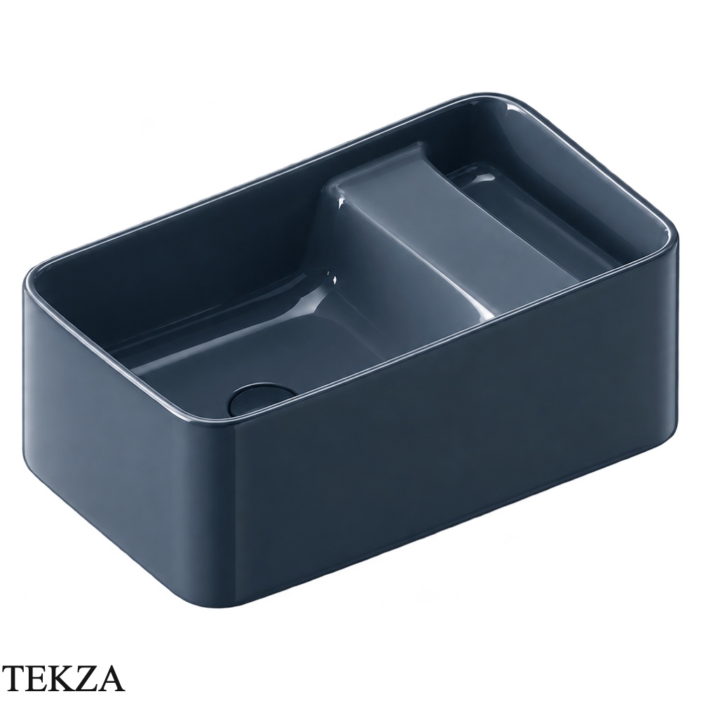 ArtCeram Brooklyn раковина подвесная и накладная The.Saniglaze с боковым сухим отсеком BNL004 70 34, Zephyr глянец