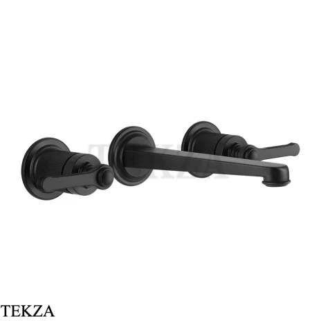 Gessi VENTI20 Смеситель для раковины на 3 отв. средний, внешняя часть 65091-299, Black XL