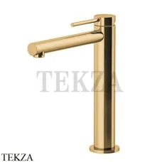 Gattoni Circle One Смеситель для раковины средний, с донным клапаном 9046/90SG, Gold Satin