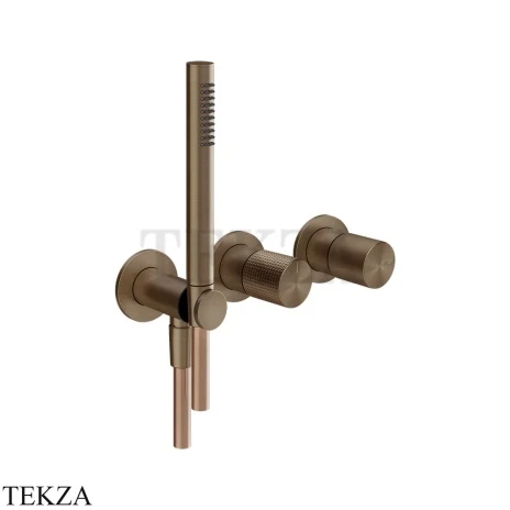 Gessi Habito CESELLO Смеситель для душа с гарнитуром, внешняя часть 70438-761, Coffee Bronze Br. PVD