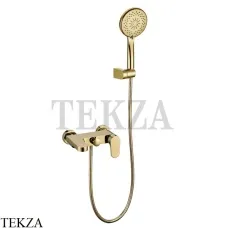 Boheme SPECTRE Смеситель для ванны, ручной душ с держателем 453-G, Золото глянец
