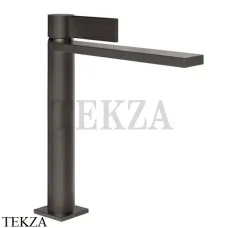 Gessi Inverso RIGATO Смеситель для раковины средний, с донным клапаном 73555-707, Black Metal Br.