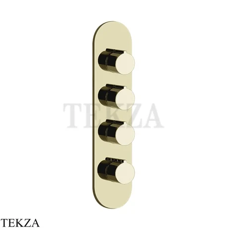 Gessi Ingranaggio-Anello Термостат для душа, 3 потока, внешняя часть 43066-710, Brass PVD