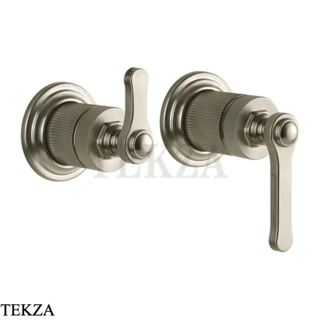 Gessi VENTI20 Смеситель для душа, 2 потока, вешняя часть 65038-149, Finox Brushed Nickel