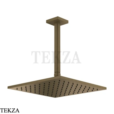 Gessi RILIEVO Потолочная душевая лейка с кронштейном 59155-713, Antique Brass