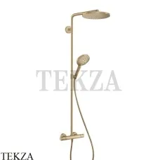Hansgrohe Raindance Select S Душевая колонна с термостатом 240 1jet 27633140, Brushed Bronze