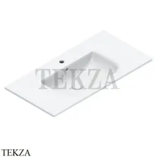 Catalano Italy Раковина врезная с 1 отв. 100 см, с переливом 0721011001, белый глянец