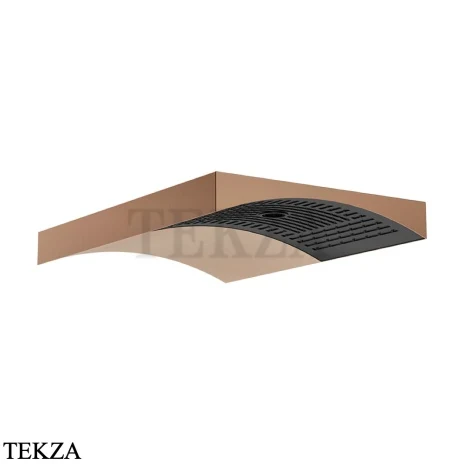 Gessi Haute Culture Shower Верхняя регулируемая лейка с настенным держателем 57506-708, медь Brushed