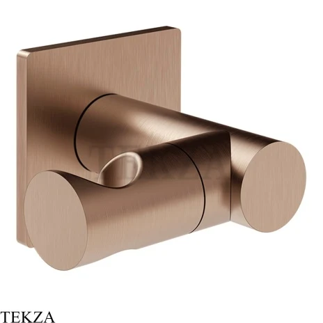 Gessi Incastri Держатель для душевой лейки поворотный 73060-708, медь Brushed