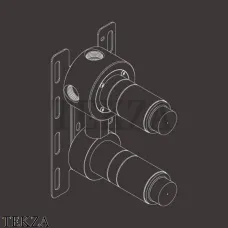 CEA Milo360 скрытая часть смесителя с переключателем на две позиции