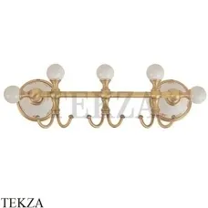 Migliore Provance Планка с тремя крючками, керамика с декором 17700, золото глянец