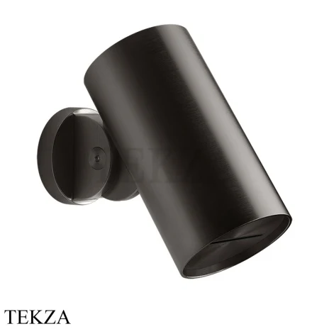 Gessi 316 SPOTWATER FLESSA Душевая головка настенного крепления, водопад 57207-707, Black Metal Brushed PVD