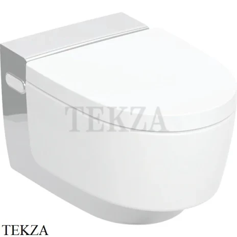Geberit AquaClean Mera Comfort Подвесной унитаз-биде безободковый 146.210.21.1, Белый-хром глянец