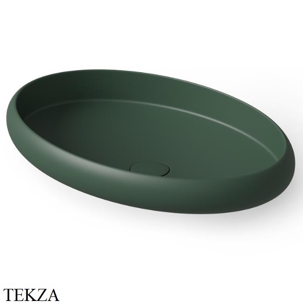 Dea Design Washbasins Раковина настольная овальная Solid Surface DD9088 600 11, Dark Green №11