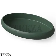 Dea Design Washbasins Раковина настольная овальная Solid Surface DD9088 600 11, Dark Green №11