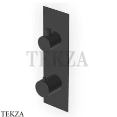 Zucchetti Pan Термостат для душа, 1 выход, внешняя часть ZT28659.N6, матовый черный