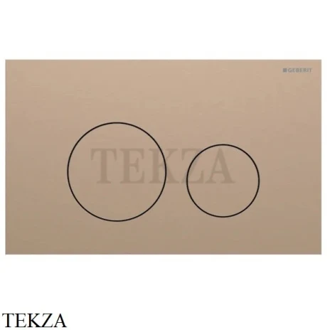 Geberit Sigma40 Клавиша смыва круглая, сталь 115.628.QB.1, красное золото матовый