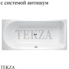 BETTE BETTEOCEAN Ванна, область ног ванны справа, перелив спереди 8857-000, система антишум, белый глянец