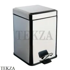 Colombo Black&White Ведро с крышкой и педалью, 3л B9210.CR, хром глянец Colombo Black&White Ведро с крышкой и педалью, 3л B9210.CR, хром глянец