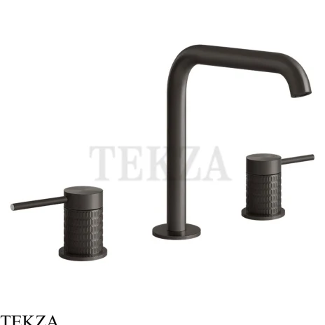 Gessi 316 MECCANICA Смеситель для раковины, без сливного гарнитура 54212-707, Black Metal Brushed PVD