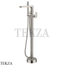 Boheme SPECTRE Смеситель для ванны напольный, с гарнитуром 459-NB, nickel brush