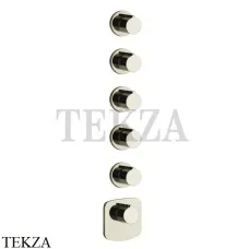 Gessi Ingranaggio-Anello Термостат для душа, 5 потоков, внешняя часть 43240-720, Nickel PVD