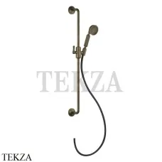 Gessi VENTI20 Штанга в комплекте с душевой лейкой, шланг 65144-713, Antique Brass Gessi VENTI20 Штанга в комплекте с душевой лейкой, шланг 65144-713, Antique Brass