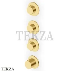 Zucchetti Helm Термостат для душа на 3 потока, внешняя часть ZHE803.XP41, brushed gold PVD