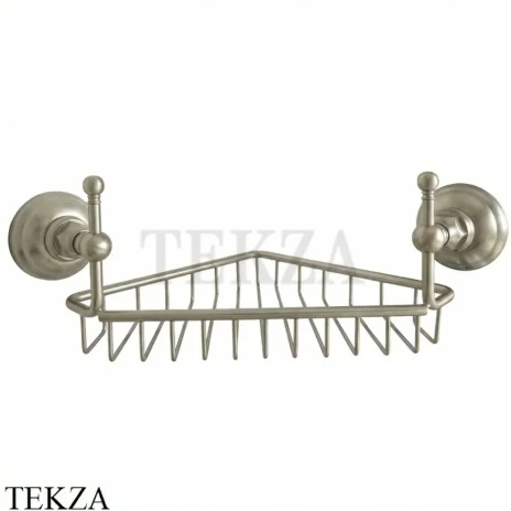 Nicolazzi Classici Полочка-решетка угловая в душевую зону 1495NS, Satin nickel