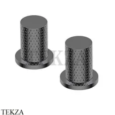 Ritmonio Diametro35 Impronte PUNTO Ручки для смесителя PR51MB014 F31, Frosted Black Chrome