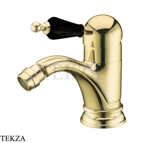 Boheme Tradizionale Nero 256 Смеситель для биде, без донного клапана, золото глянец (GOLD), чёрный хрусталь