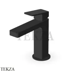 Zucchetti JINGLE Смеситель для раковины, с донным клапаном ZIN690.N1, черный goffrato