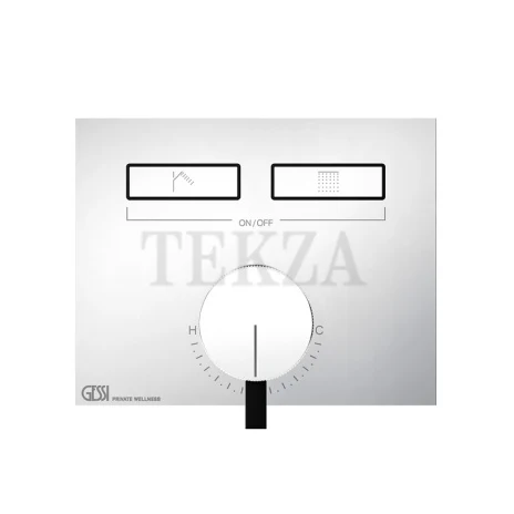 Gessi HI-FI Однорычажный смеситель, на 2 потока, внешняя часть 63079-031, хром глянец