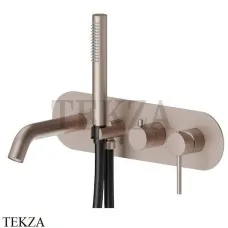 Newform XT Смеситель для ванны с гарнитуром, внешняя часть 4272E.M0.075, Copper glossy